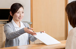 問診票への記入